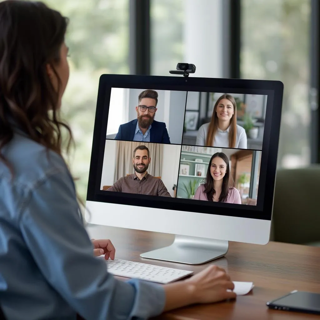 Consultoría online videoconferencia equipo