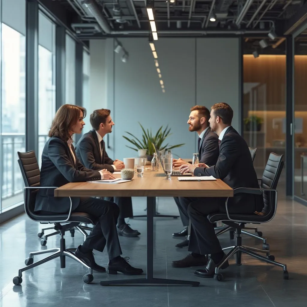 Oficina moderna de consultoria empresarial