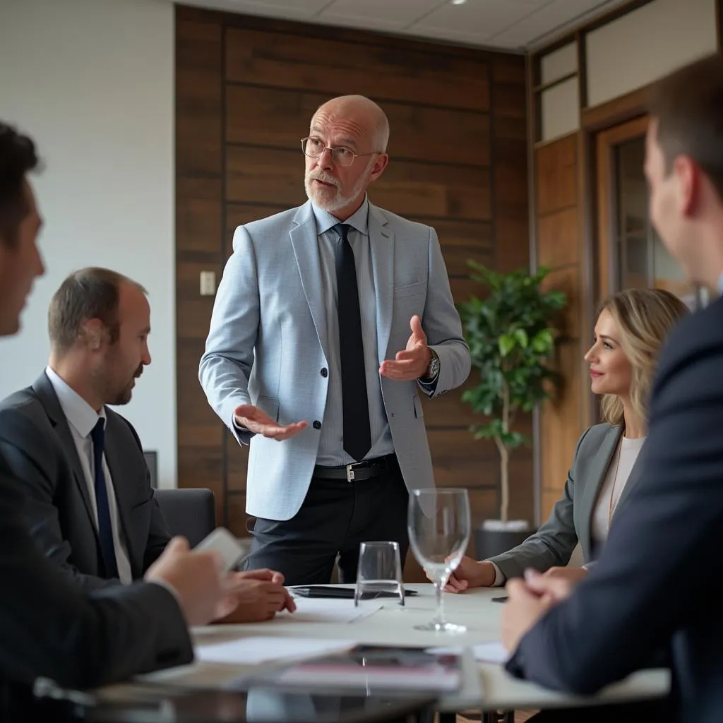 Reunión del equipo de consultoría